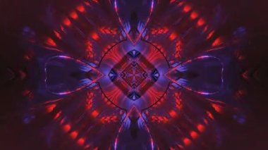 Değişken kırmızı ve mavi renkler içeren soyut desen