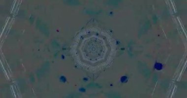 Karmaşık tasarımlarla mandala benzeyen soyut desen