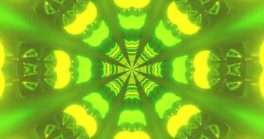 Renkli soyut desen kaleydoskopik etki yaratıyor