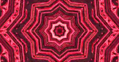 Kırmızı şekillerin birden fazla katmanını içeren soyut desen