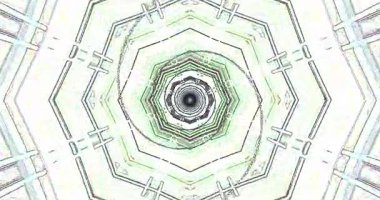 Soyut geometrik desen büyüleyici dairesel tasarım yaratıyor