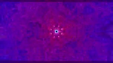 Canlı renkler ve dairesel şekiller içeren soyut desen