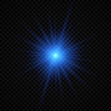 Lens parlamasının ışık efekti