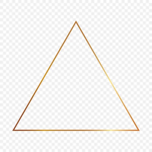 金光闪闪的三角形框架 — 图库矢量图片