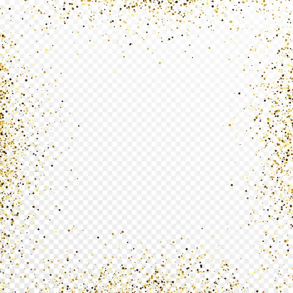 Золотой блестки праздничный фон конфетти — стоковый вектор