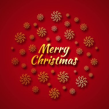 Kar taneli Noel afişi