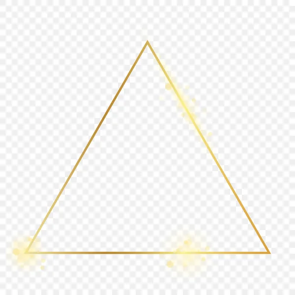 金光闪闪的三角形框架 — 图库矢量图片