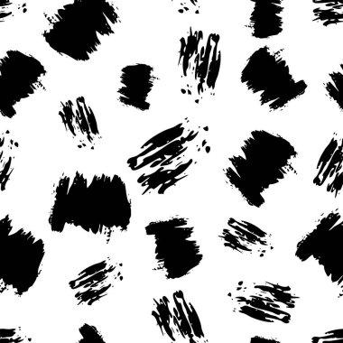 Elle çizilmiş karalama lekesiyle kusursuz desen