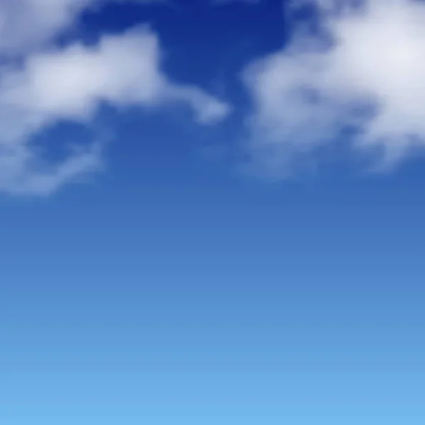 Fondo Natural Con Nube Cielo Azul Nube Realista Sobre Fondo — Vector de stock