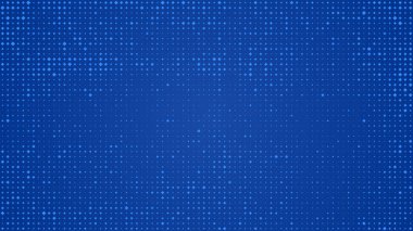 Karelerin soyut geometrik arkaplanı. Boş arkaplanı olan mavi piksel arkaplan. Vektör illüstrasyonu.