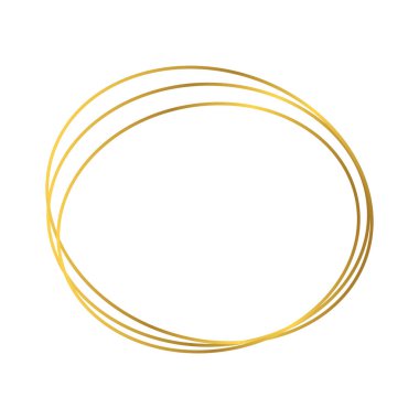 Beyaz arka planda izole edilmiş parlak efektli altın geometrik poligonal çerçeve. Parlak sanat deco arkaplanı boş. Vektör illüstrasyonu.