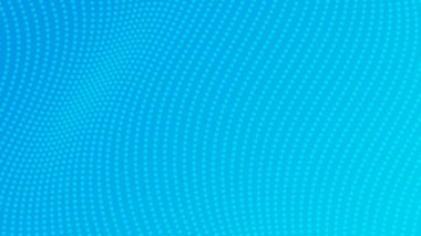 Noktalı yarım tonluk bir arkaplan. Çizgi roman tarzında soyut mavi noktalı pop sanat deseni. Vektör illüstrasyonu