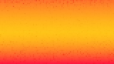 Karelerin soyut geometrik arkaplanı. Boş boşluklu turuncu piksel arkaplan. Vektör illüstrasyonu.