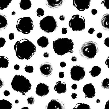 Kusursuz desenli, el çizimi, beyaz zemin üzerine çizilmiş kalem karalama çemberleri. Soyut grunge dokusu. Vektör illüstrasyonu