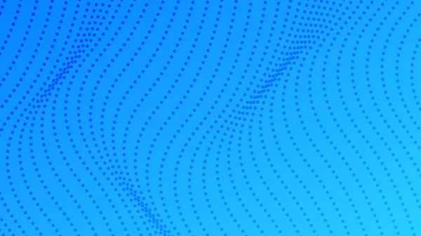 Půltónový Přechod Pozadí Tečkami Abstraktní Modře Tečkovaný Pop Art Vzor — Stockový vektor
