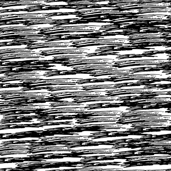 无缝隙图案 黑色铅笔笔迹 抽象形状 白色背景 矢量说明 — 图库矢量图片