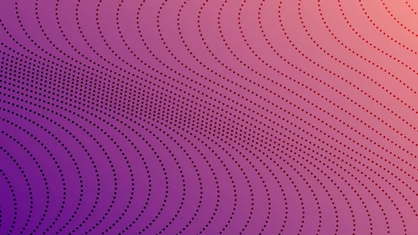 ドットで半分のグラデーションの背景 要旨漫画風の紫色の点線ポップアートパターン ベクトルイラストレシオ — ストックベクタ