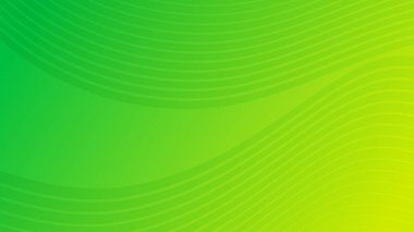 Modern renkli dalga eğrisi eğrisi arkaplanı. Yeşil minimum soyut sunum arkaplanı. Vektör illüstrasyonu