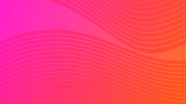 Modern renkli dalga eğrisi eğrisi arkaplanı. Kırmızı minimal soyut sunum arkaplanı. Vektör illüstrasyonu