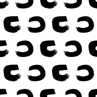 Kusursuz desenli, el çizimi, beyaz zemin üzerine çizilmiş karalama çemberleri. Soyut grunge dokusu. Vektör illüstrasyonu