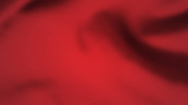 Buruşuk kumaşlı soyut bir arkaplan. Boş uzayı olan koyu kırmızı gerçekçi ipek dokusu. Vektör illüstrasyonu