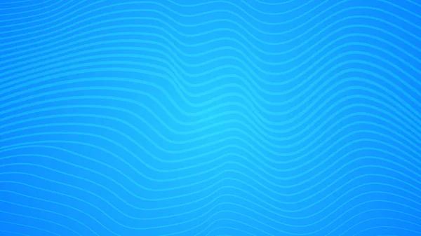 Dalgalı Çizgileri Olan Modern Renkli Bir Arkaplan Mavi Geometrik Soyut — Stok Vektör