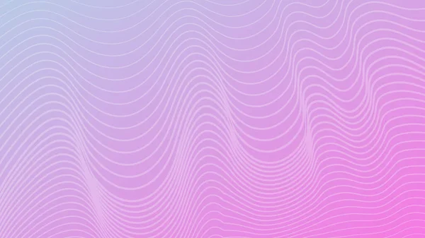 波状の線でモダンなカラフルなグラデーションの背景 バイオレット幾何学抽象的なプレゼンテーションの背景 ベクターイラスト — ストックベクタ
