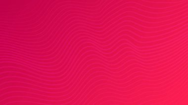 Dalgalı çizgileri olan modern renkli bir arkaplan. Kırmızı geometrik soyut sunum arkaplanı. Vektör illüstrasyonu