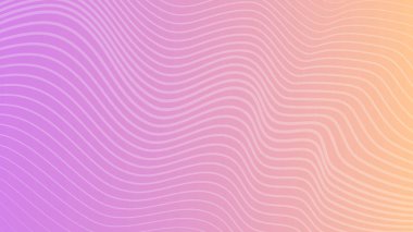 Dalgalı çizgileri olan modern renkli bir arkaplan. Violet geometrik soyut sunum arkaplanı. Vektör illüstrasyonu