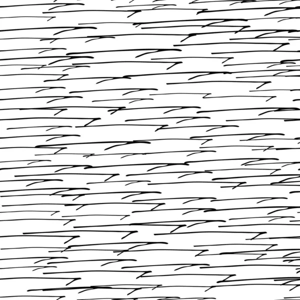 Бесшовный Узор Черными Ручными Каракулями Белом Фоне Абстрактная Фактура Векторная — стоковый вектор