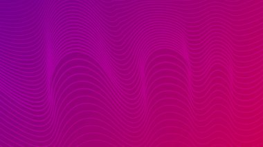 Dalgalı çizgileri olan modern renkli bir arkaplan. Mor geometrik soyut sunum arkaplanı. Vektör illüstrasyonu