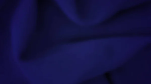 Αφηρημένο Φόντο Τσαλακωμένο Ύφασμα Σκούρο Μπλε Ρεαλιστική Μεταξένια Υφή Κενό — Διανυσματικό Αρχείο