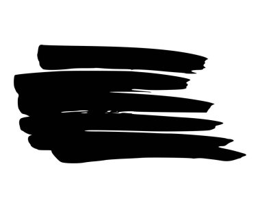 Siyah kalemle karala. Doodle tarzı karalama. Beyaz arkaplanda siyah el çizimi tasarım elemanı. Vektör illüstrasyonu