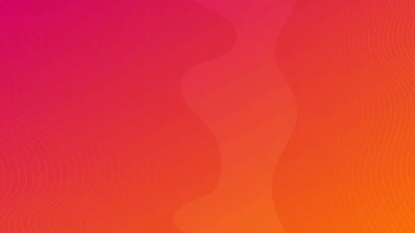 Moderne Farbenfrohe Farbverläufe Hintergrund Mit Wellenförmigen Linien Orange Geometrisch Abstrakte — Stockvektor