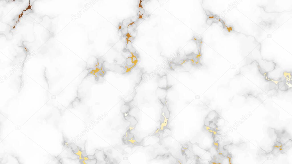Gold marble texture background. Abstract backdrop of marble granite stone. Vector illustration