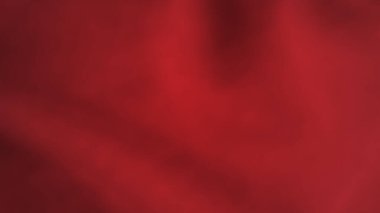 Buruşuk kumaşlı soyut bir arkaplan. Boş uzayı olan koyu kırmızı gerçekçi ipek dokusu. Vektör illüstrasyonu