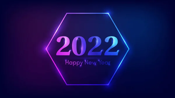 2022 ใหม ออน กรอบร ปหกเหล ยมน ออนท เอฟเฟกต องแสงส าหร — ภาพเวกเตอร์สต็อก
