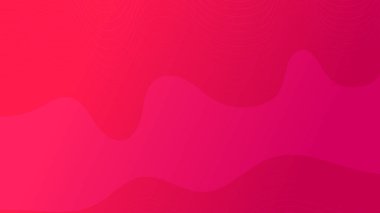 Dalga çizgileri olan modern renkli bir arkaplan. Kırmızı geometrik soyut sunum arkaplanı. Vektör illüstrasyonu