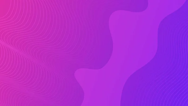 Современный Красочный Градиентный Фон Волновыми Линиями Фиолетовый Геометрический Абстрактный Фон — стоковый вектор