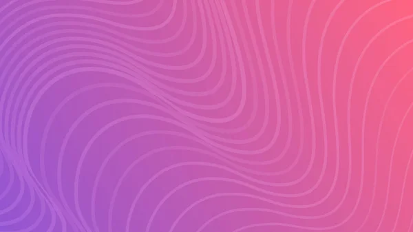 波線と現代のカラフルなグラデーションの背景 バイオレット幾何学抽象的なプレゼンテーションの背景 ベクターイラスト — ストックベクタ