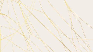 Beyaz arka planda altın sarısı Kintsugi çatlak deseni. Kırık mermere benzeyen altın çatlakların dokusu. Düğün kartları, posterler ve lüks tasarım şablonları için ideal. Vektör illüstrasyonu