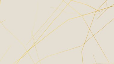 Beyaz arka planda altın sarısı Kintsugi çatlak deseni. Kırık mermere benzeyen altın çatlakların dokusu. Düğün kartları, posterler ve lüks tasarım şablonları için ideal. Vektör illüstrasyonu