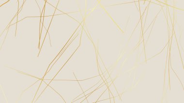 Beyaz arka planda altın sarısı Kintsugi çatlak deseni. Kırık mermere benzeyen altın çatlakların dokusu. Düğün kartları, posterler ve lüks tasarım şablonları için ideal. Vektör illüstrasyonu