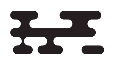 Geleneksel Asya tarzı bulut Japon ve Çin motiflerinden esinlenilmiştir. Baskı ve tasarım için basit siyah dekoratif element. Vektör illüstrasyonu