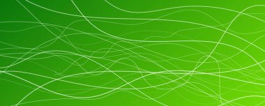 Dalga ışınlarıyla soyut eğimli arkaplan. Hareket bulanık beyaz kıvrımlı soyut yeşil eğimli arkaplan. Başlık pankartı. Parlak soyut sunum arkaplanı. Vektör illüstrasyonu