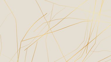 Beyaz arka planda altın sarısı Kintsugi çatlak deseni. Kırık mermere benzeyen altın çatlakların dokusu. Düğün kartları, posterler ve lüks tasarım şablonları için ideal. Vektör illüstrasyonu