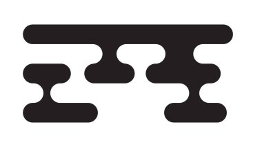 Geleneksel Asya tarzı bulut Japon ve Çin motiflerinden esinlenilmiştir. Baskı ve tasarım için basit siyah dekoratif element. Vektör illüstrasyonu