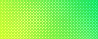 Noktalı arka plan. Çizgi roman tarzında yeşil pop sanat deseni. Renkli nokta dokusu. Vektör illüstrasyonu