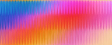 Renkli, buzlu, kaburgalı cam desenli arka plan. Bükülmüş cam yüzeydeki değişken yansımalar. Ilık, parlak bir yüzeye sahip ışıl ışıl bir ışık. Vektör İllüstrasyonu