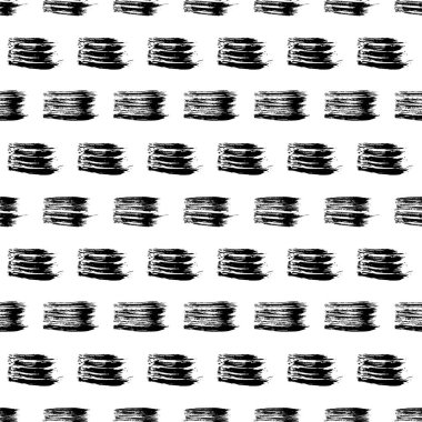 Koyu elle çizilmiş kusursuz desen beyaz arka planda karalama lekesi. Soyut grunge dokusu. Vektör illüstrasyonu